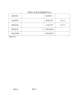 对照品溶液配制记录.docx