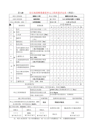 水利水电工程岩石地基帷幕灌浆单元工程质量评定表(示范文本).docx