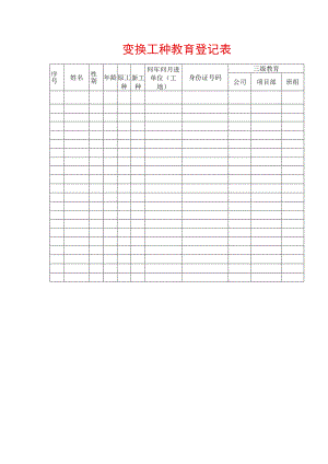 变换工种教育登记表.docx