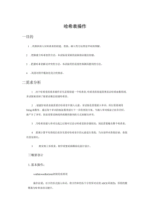 哈希表的操作.docx