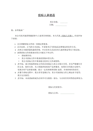 投标人承诺函51(2023年).docx