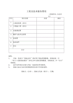 工程及技术服务费用12（2023年）.docx