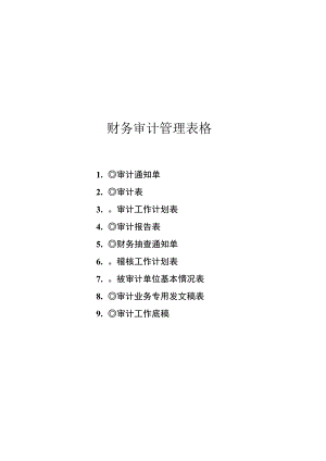财务审计管理表格10页范本.docx