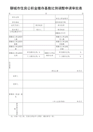 淮安市住房公积金缴存比例调整申请审批表.docx