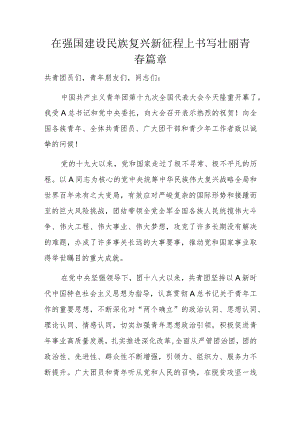 在强国建设民族复兴新征程上书写壮丽青春篇章.docx