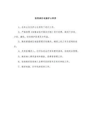 医院病区电脑护士职责.docx