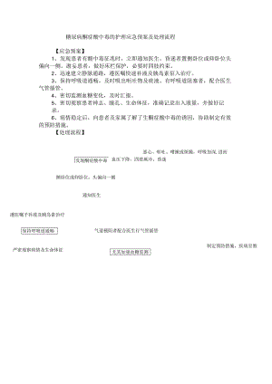 糖尿病酮症酸中毒的护理应急预案及处理流程.docx