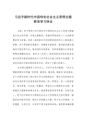 2023年关于开展主题教育的学习体会.docx