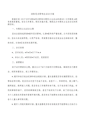 消除恶劣影响生活会方案.docx