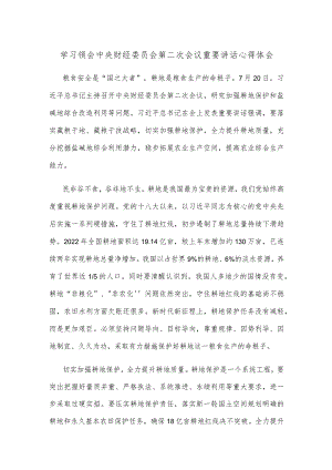 学习领会中央财经委员会第二次会议重要讲话心得体会.docx