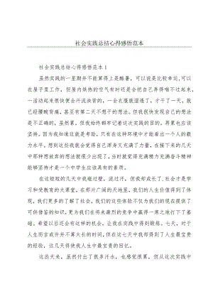 社会实践总结心得感悟范本.docx