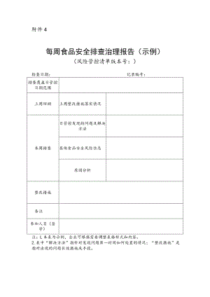每周食品安全排查治理报告（示例）.docx