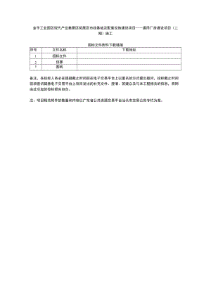 金平工业园区现代产业集聚区拓展区市政基础及配套设施建设项目——通用厂房建设项目二期施工.docx