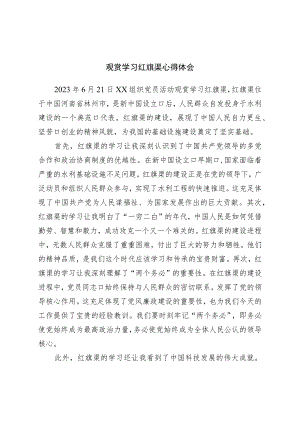 参观学习红旗渠心得体会.docx