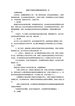 2023年最新交通事故赔偿标准一览.docx