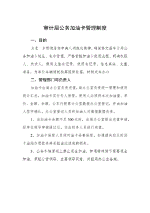 审计局公务加油卡管理制度.docx
