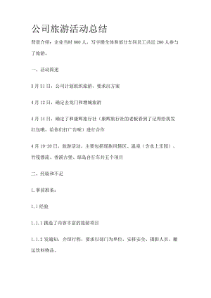 公司旅游活动总结(全).docx
