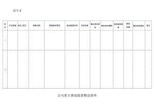 公司重大事故隐患整治清单.docx