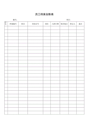 员工档案台账表.docx