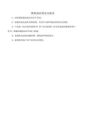 销售部经理安全职责.docx