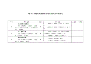 电力公司输电线路检修班考核细则及评分规定.docx