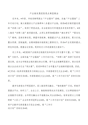产业链发展经验亮点典型做法.docx