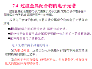 过渡金属配合物的电子光谱.ppt