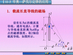 载流长直导线的磁场.ppt