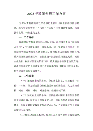 2023年政策专班工作方案.docx