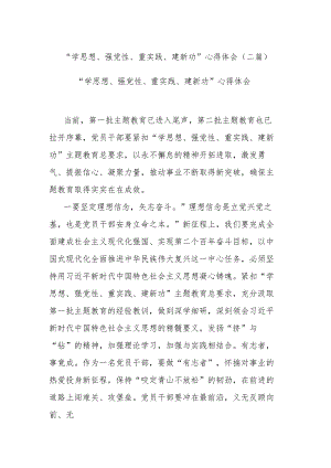 “学思想、强党性、重实践、建新功”心得体会(二篇).docx