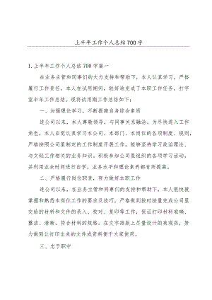 上半年工作个人总结700字.docx