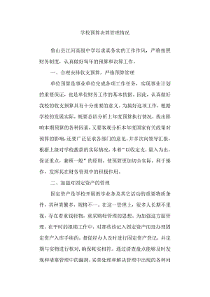 学校预算决算管理情况.docx