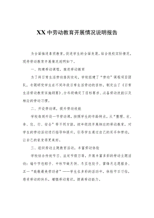 XX中劳动教育开展情况说明报告.docx