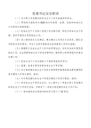 党委书记安全职责.docx