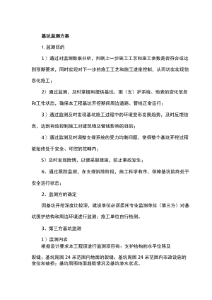 基坑监测方案.docx