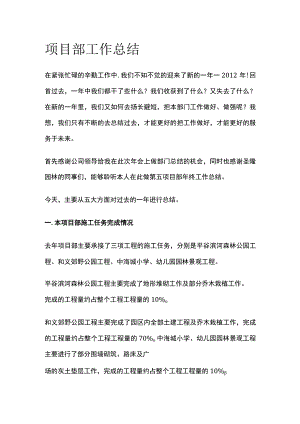 项目部工作总结.docx