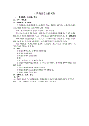 大队委竞选现场流程.docx