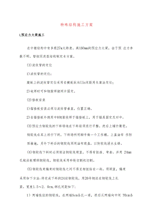 特殊结构施工方案.docx