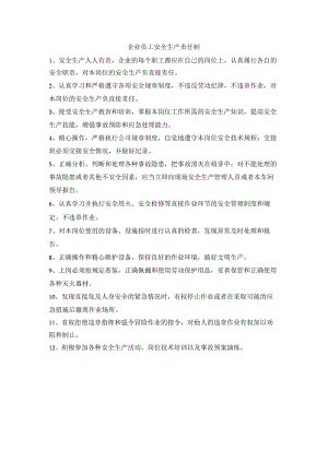 企业员工安全生产责任制.docx