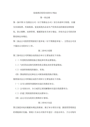 星级酒店投资内部审计规定.docx