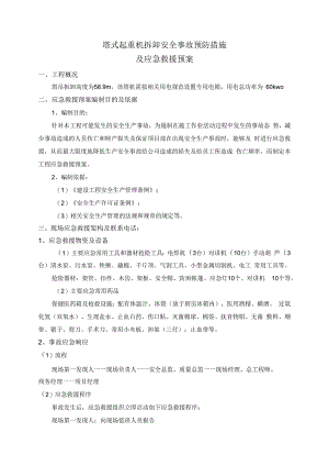 塔式起重机拆卸安全事故预防措施.docx