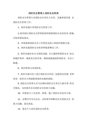 消防安全管理人消防安全职责.docx