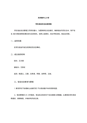 学生宿舍安全应急预案.docx