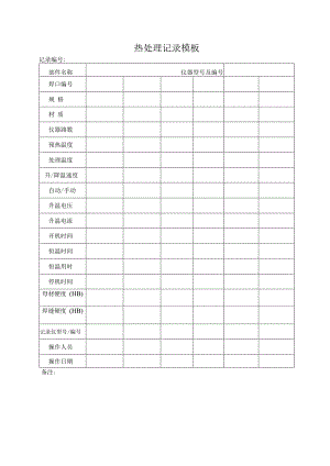 热处理记录模板.docx
