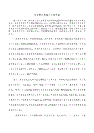 观看警示教育片感悟体会.docx