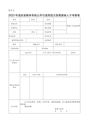 菏泽市巨野县事业单位招聘人员考察表.docx