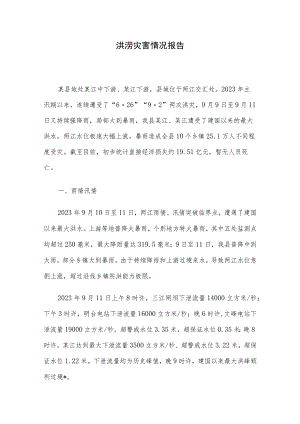 洪涝灾害情况报告.docx