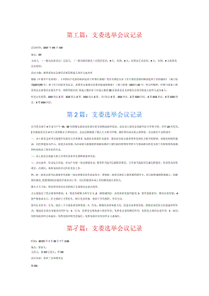 支委选举会议记录6篇.docx
