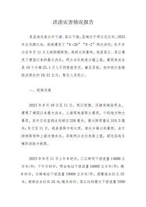洪涝灾害情况报告.docx