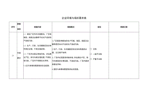 企业环境与场所要求表.docx